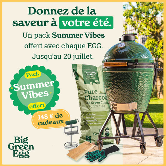 Promotion Big Deal 2025 ! Pack Big Green Egg MEDIUM avec chariot