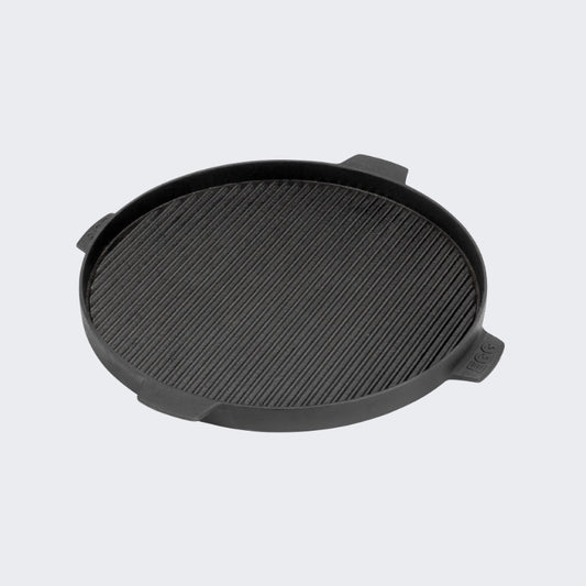 Plancha ronde en fonte réversible