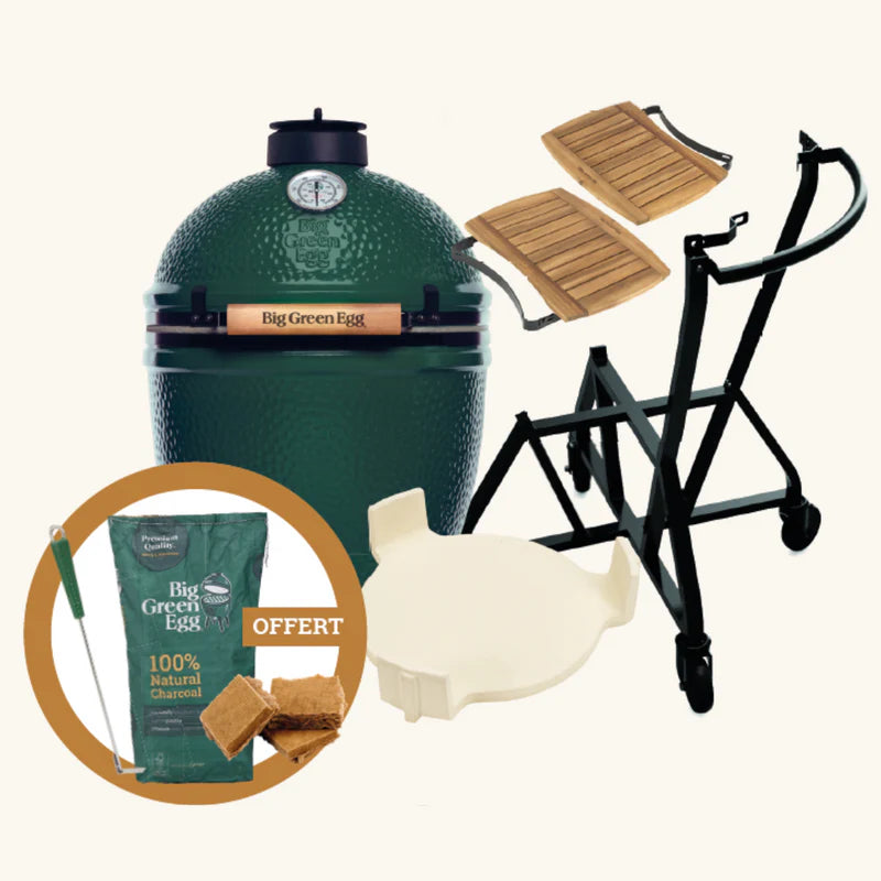 Derniers jour pour en profiter - Big Green Egg LARGE Pack Chariot + étagères.