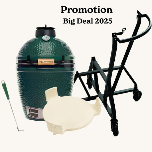 Promotion Big Deal 2025 ! Pack Big Green Egg MEDIUM avec chariot