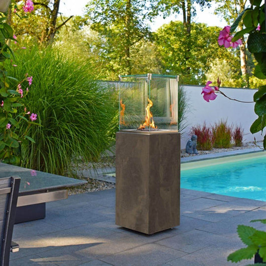 CHEMINÉE EXTÉRIEURE AU GAZ : NEOCUBE-O