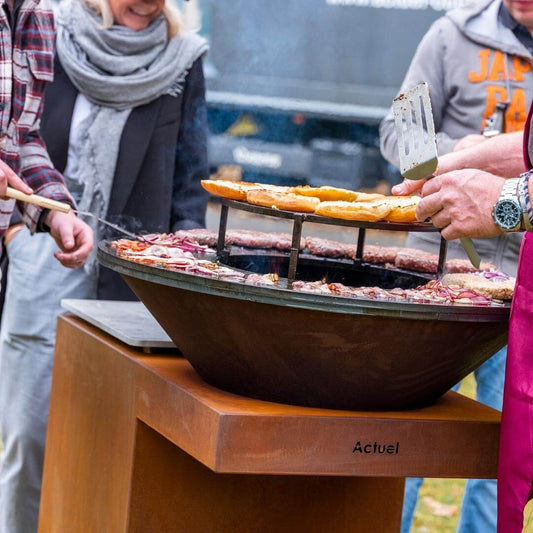PLANCHA-BRASERO-BARBECUE : MODULEO AVEC RANGE BÛCHE