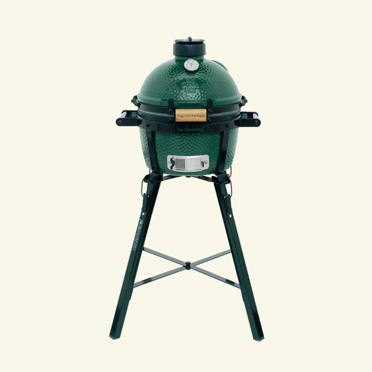 Promotion 2026 ! Big Green Egg MiniMax avec berceau à poignées, convEGGtor et trépied surélévateur